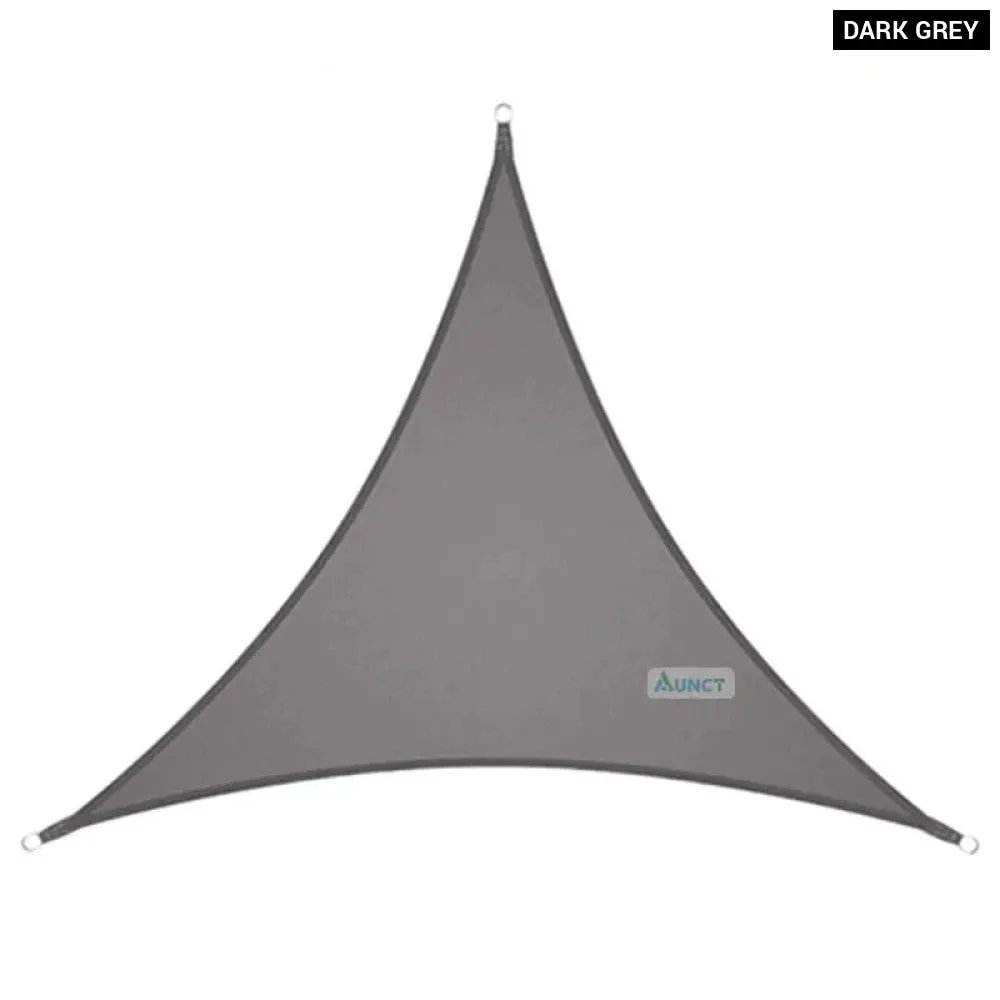 10x10'x10ft Triangle Waterproof Shade Sail Awning Outdoor Romantic Warm 420d Oxford Sun Shade Led Light String