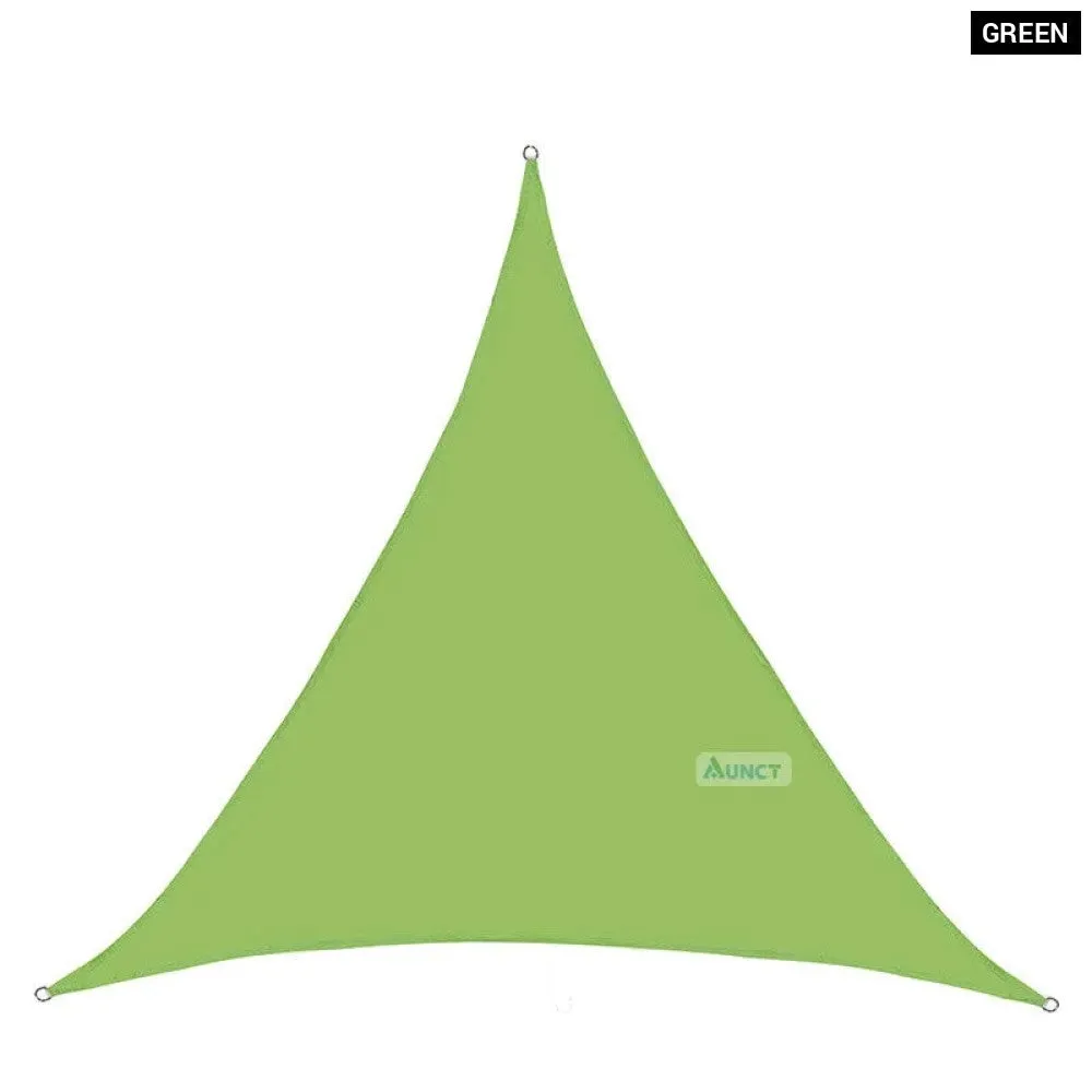 10x10'x10ft Triangle Waterproof Shade Sail Awning Outdoor Romantic Warm 420d Oxford Sun Shade Led Light String