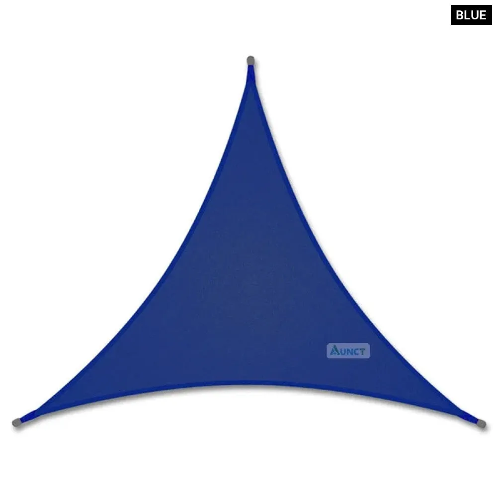 10x10'x10ft Triangle Waterproof Shade Sail Awning Outdoor Romantic Warm 420d Oxford Sun Shade Led Light String