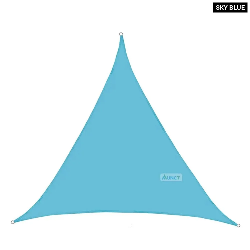 10x10'x10ft Triangle Waterproof Shade Sail Awning Outdoor Romantic Warm 420d Oxford Sun Shade Led Light String