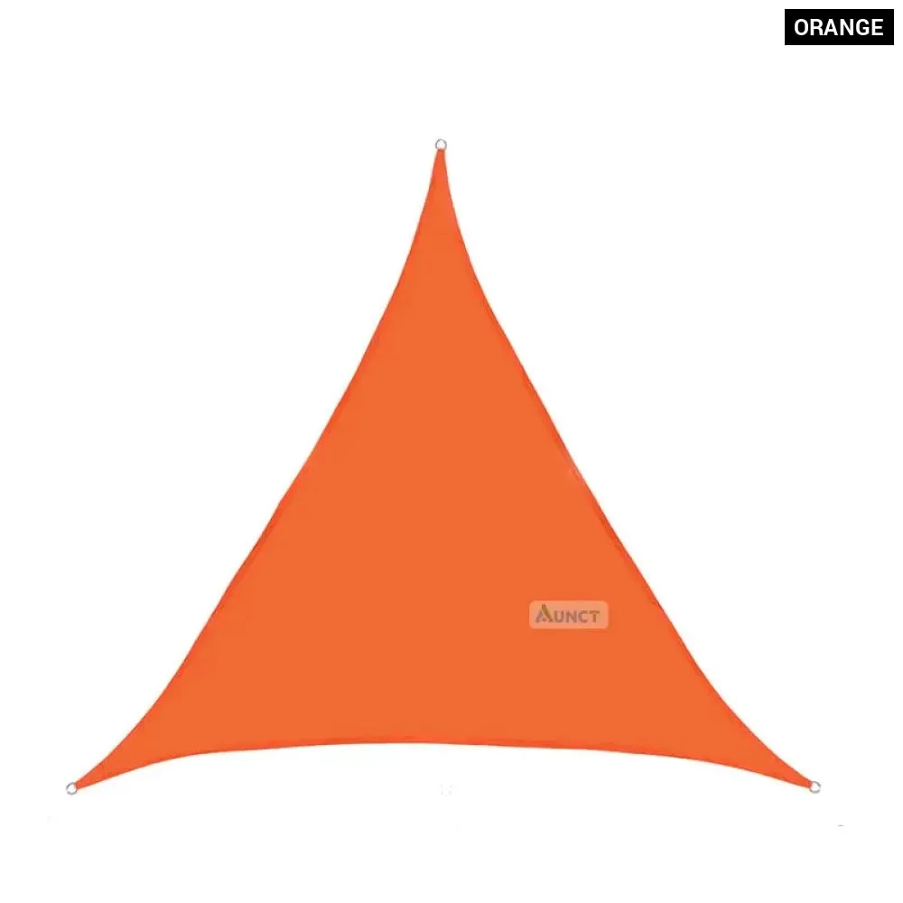 10x10'x10ft Triangle Waterproof Shade Sail Awning Outdoor Romantic Warm 420d Oxford Sun Shade Led Light String