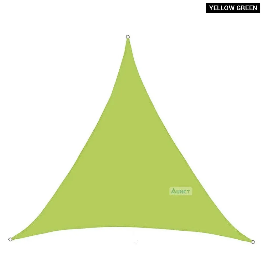 10x10'x10ft Triangle Waterproof Shade Sail Awning Outdoor Romantic Warm 420d Oxford Sun Shade Led Light String