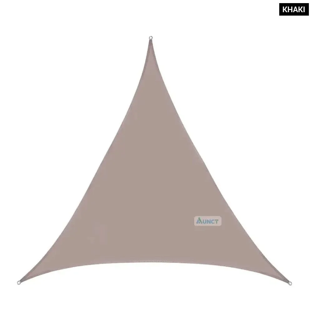 10x10'x10ft Triangle Waterproof Shade Sail Awning Outdoor Romantic Warm 420d Oxford Sun Shade Led Light String