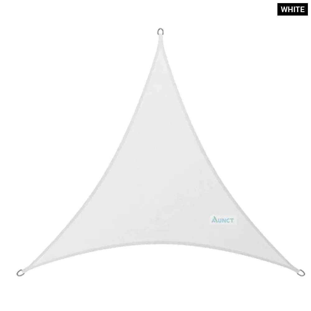 10x10'x10ft Triangle Waterproof Shade Sail Awning Outdoor Romantic Warm 420d Oxford Sun Shade Led Light String