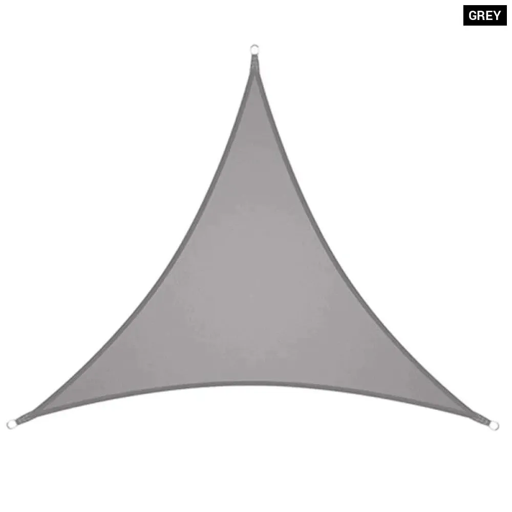 10x10'x10ft Triangle Waterproof Shade Sail Awning Outdoor Romantic Warm 420d Oxford Sun Shade Led Light String