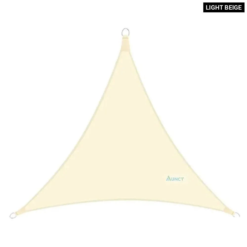 10x10'x10ft Triangle Waterproof Shade Sail Awning Outdoor Romantic Warm 420d Oxford Sun Shade Led Light String
