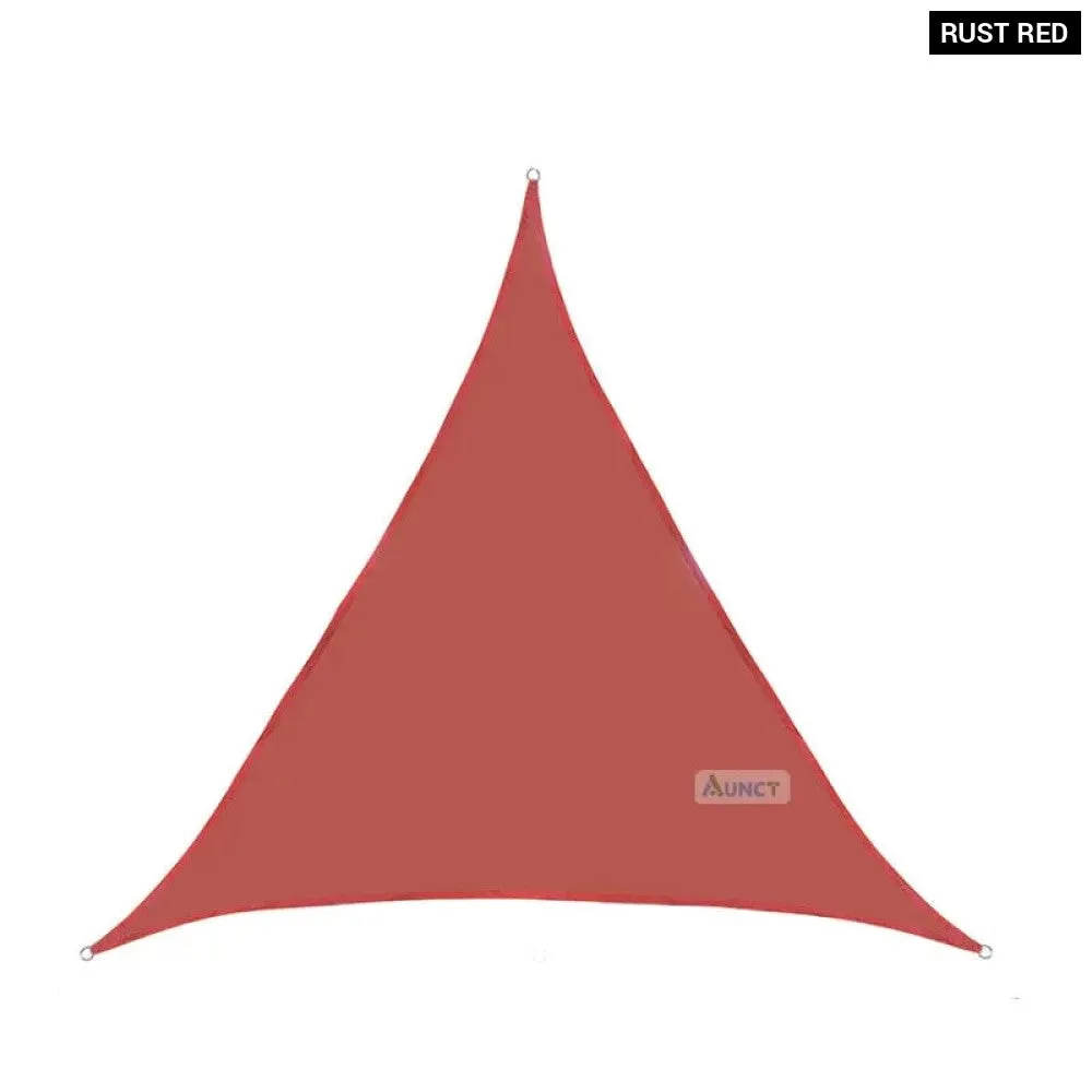 10x10'x10ft Triangle Waterproof Shade Sail Awning Outdoor Romantic Warm 420d Oxford Sun Shade Led Light String