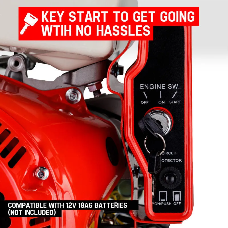 16HP Stationary Engine Petrol | Direct Ignition | OHV 4-Stroke | Electric Recoil Start | BAUMR-AG