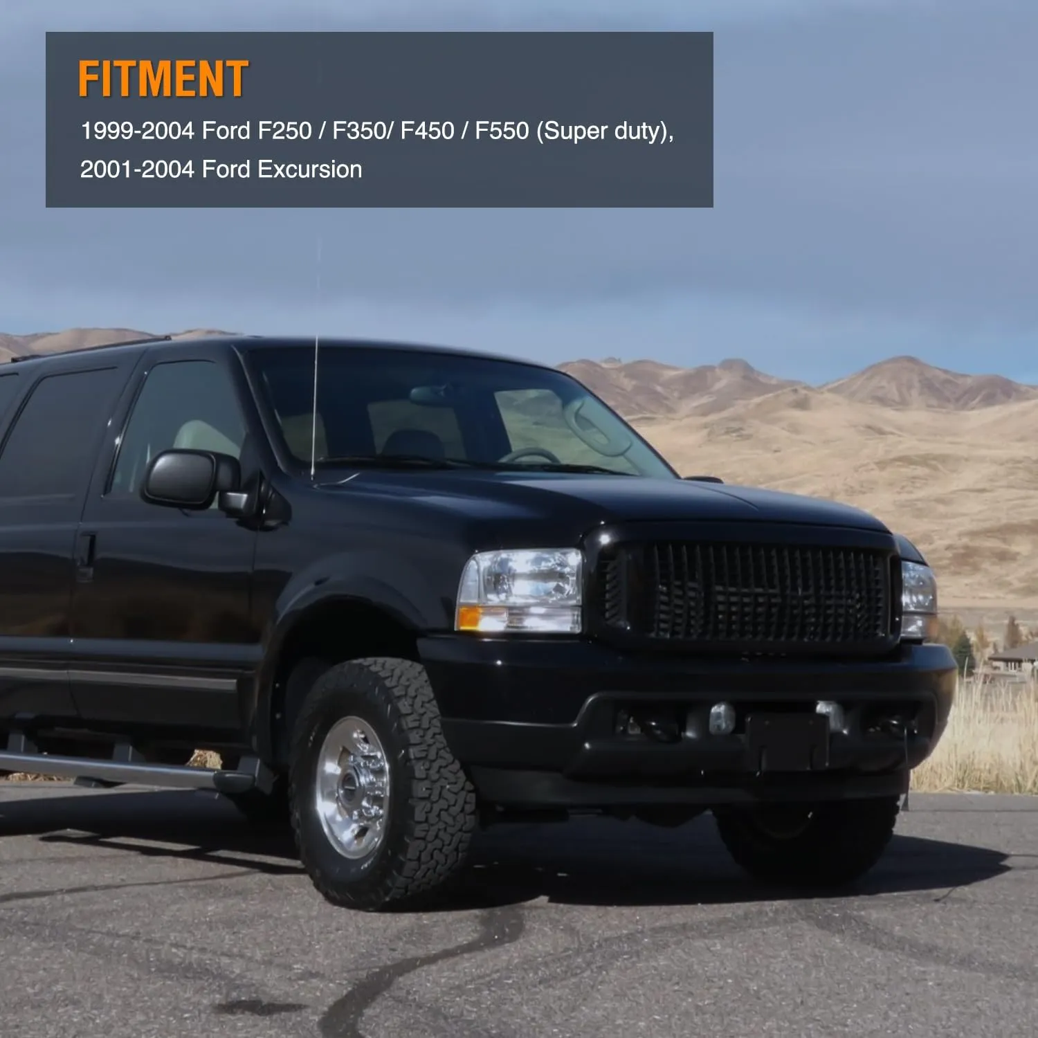 1999-2004 Ford F250 F350 F450 F550 Super Duty 2001-2004 Ford Excursion Fog Lights Assembly H10 42W Bulbs