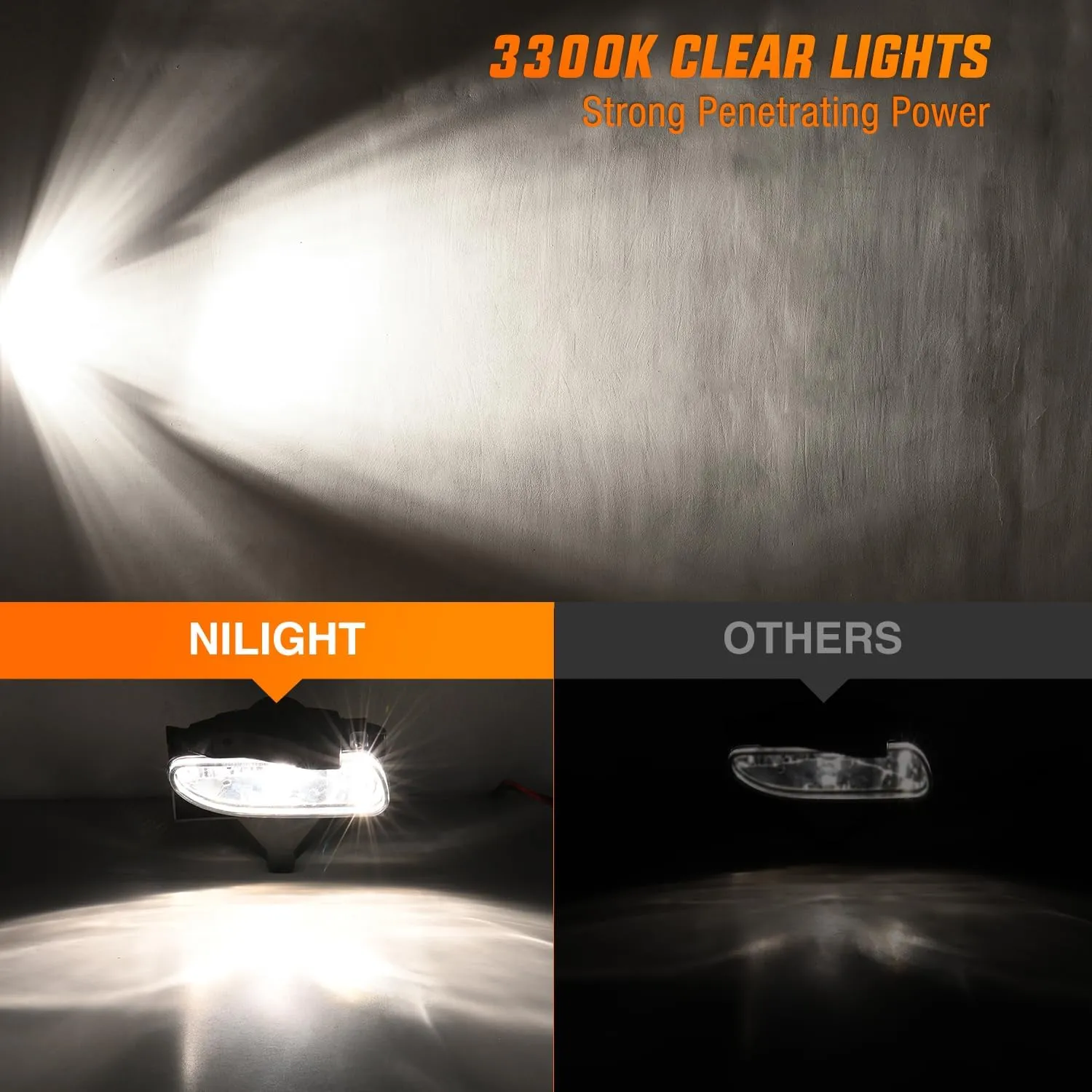 1999-2004 Ford Mustang Fog Lights Assembly Clear Lens 880 27W Bulbs