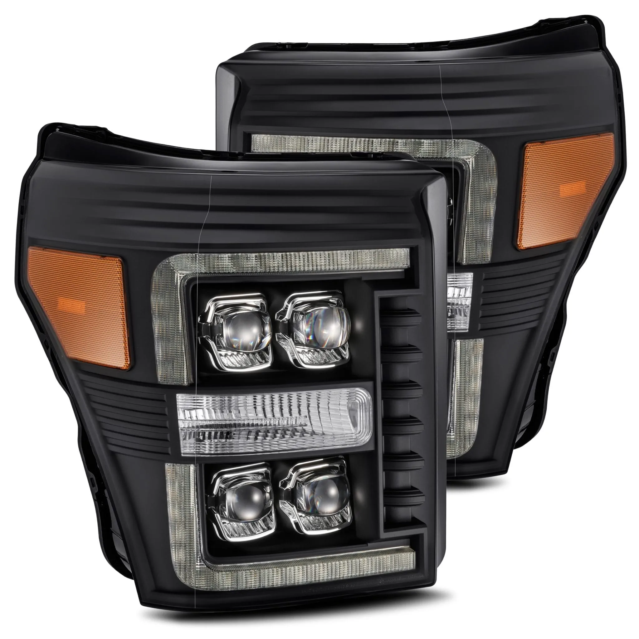 2011-2016 Ford Super Duty NOVA-Series LED Projector Headlights Black Alpha-Rex 880149