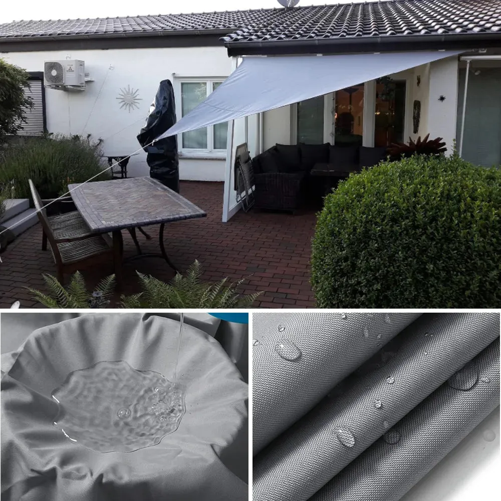 300d Waterproof Sun Shelter Triangle Sun Shade Protection Outdoor Garden Patio Pool Shade Sunscreen Sail Awning