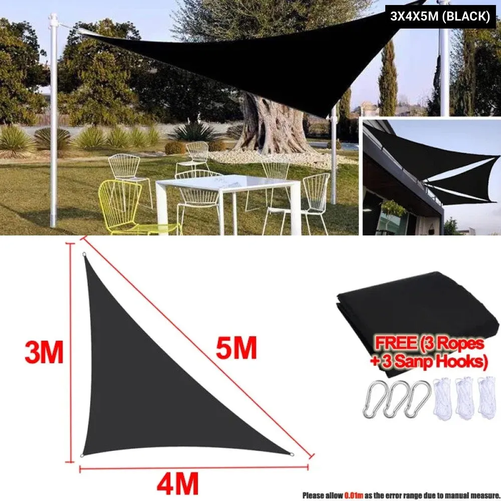 300d Waterproof Sun Shelter Triangle Sun Shade Protection Outdoor Garden Patio Pool Shade Sunscreen Sail Awning