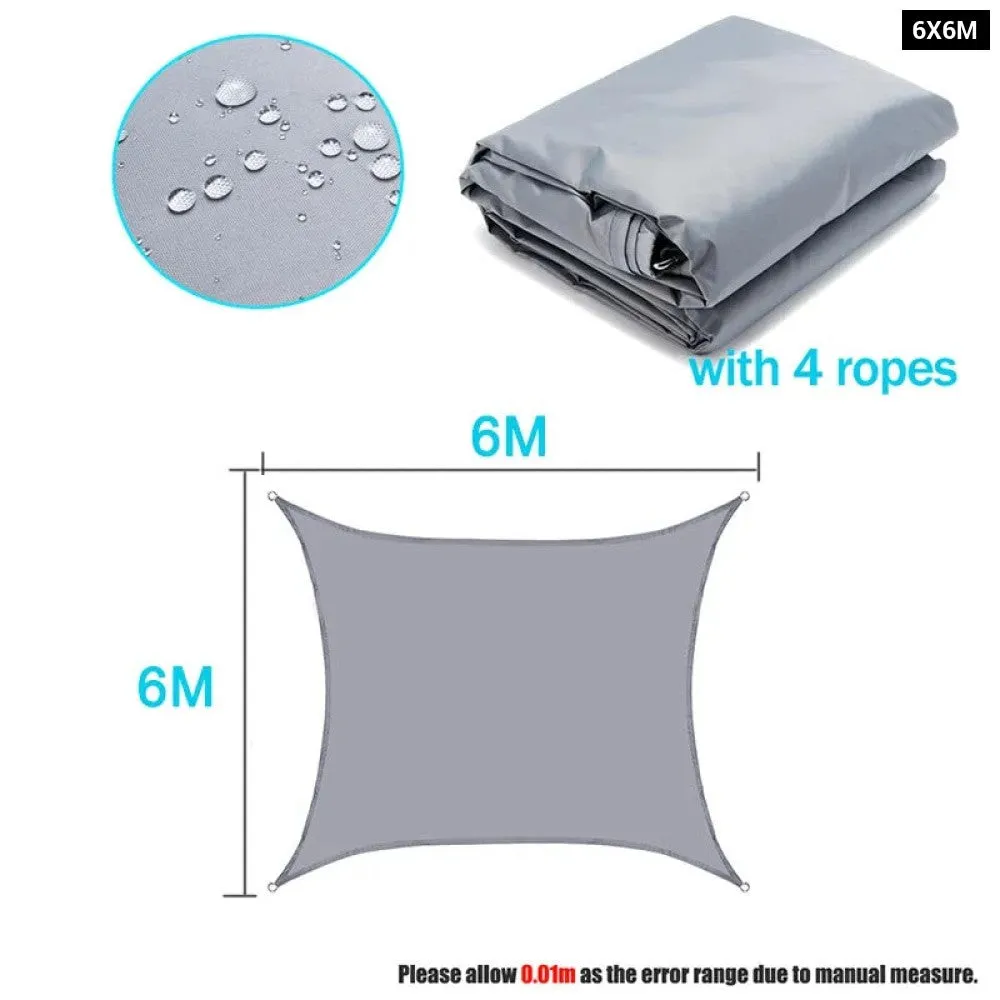 3/4*5m 5*6m 6*8m Uv Protection 70% Waterproof Oxford Cloth Outdoor Sun Sunscreen Shade Sails Net Canopies Yard Garden Encrypted