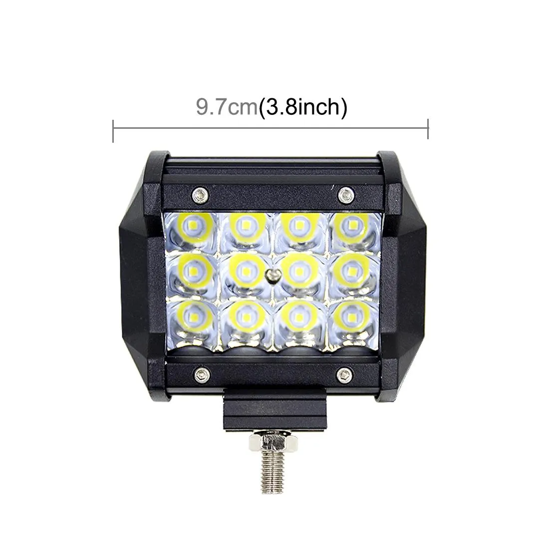 4 Inch 9W LED Spotlight | Three-Row | IP67 Waterproof | 6000K | 5500Lm | DC 10-48V