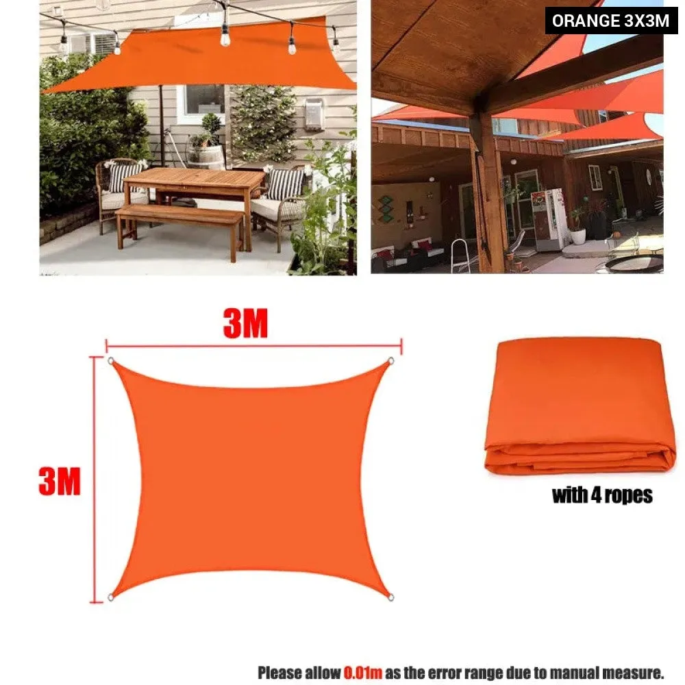 420d Waterproof Shade Sail Square Rectangle Sunshade Garden Terrace Canopy Swimming Yard Sail Awning