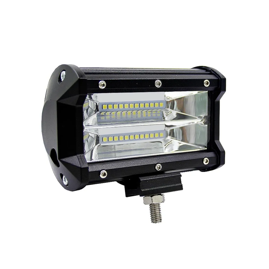 5 Inch 18W 24 LED Waterproof IP67 Two Bar Modified Off-Road Lights Spotlight Light Car Work Lights DC 9-48V | White