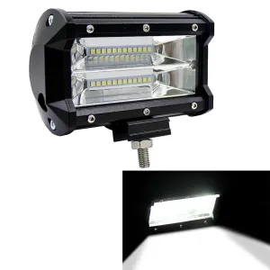 5 Inch 18W 24 LED Waterproof IP67 Two Bar Modified Off-Road Lights Spotlight Light Car Work Lights DC 9-48V | White
