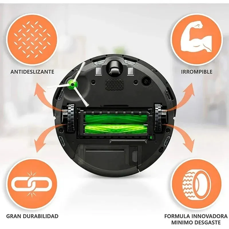 Anti Slip Rubber Wheels for Irobot Roomba 500 900 Series