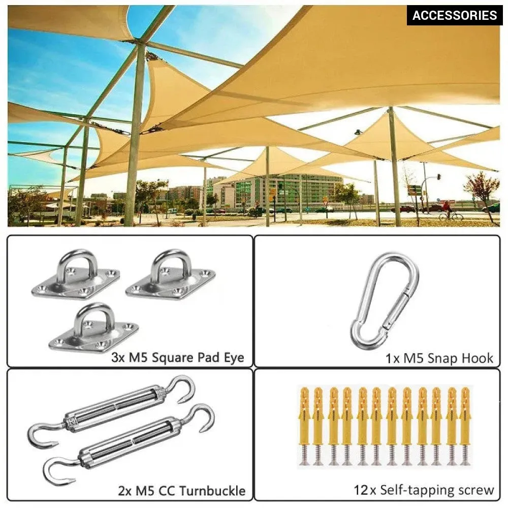 Black Oxford Right Triangle Visor Sun Shade Sail Pool Cover Sunscreen Awnings Waterproof Sail Canopy 420d