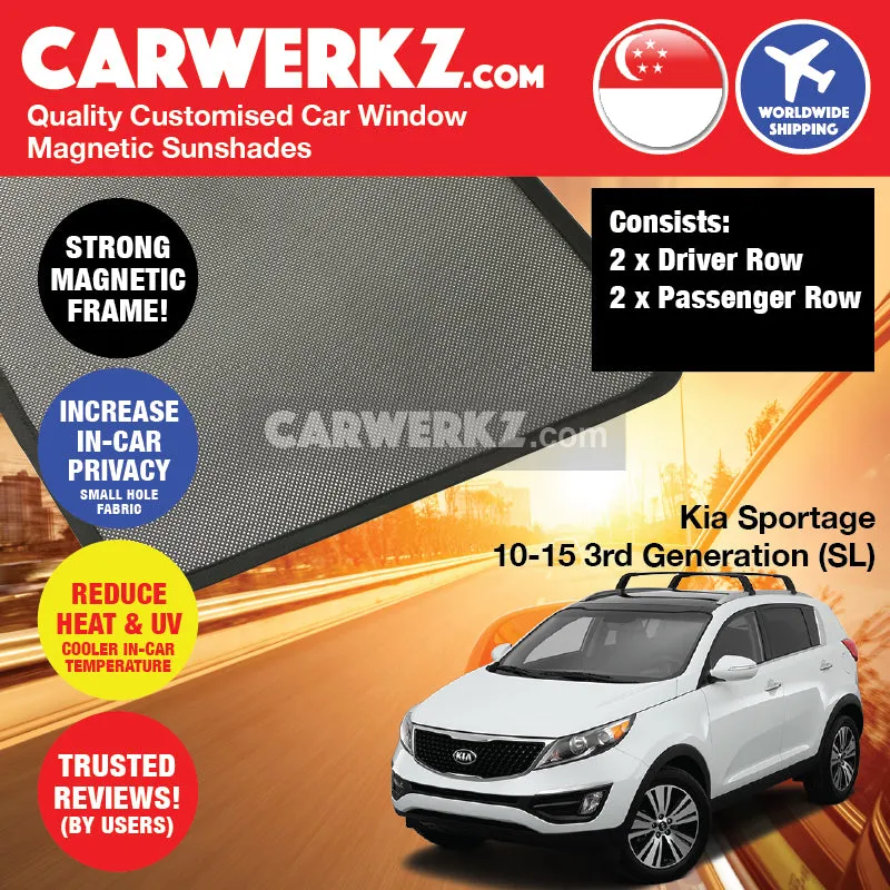 Customised Window Magnetic Sunshades for Kia Sportage 2010-2015 3rd Generation (SL) Korea SUV