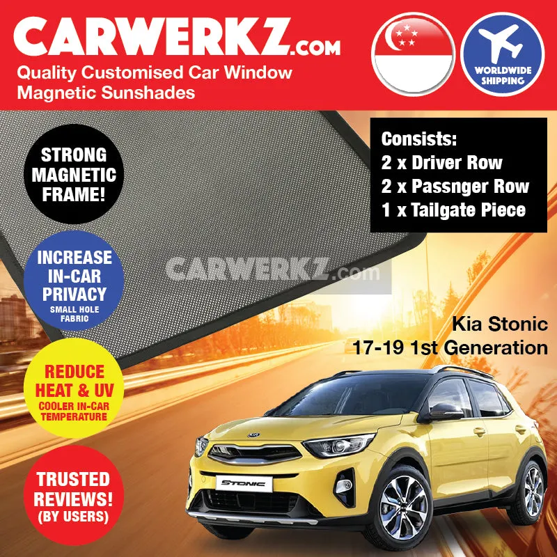 Customised Window Magnetic Sunshades for Kia Stonic 2017-2020 1st Generation (KX1) Korea SUV