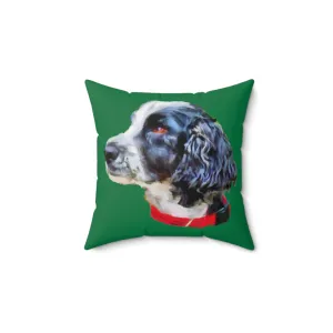 English Cocker Spaniel 'Tango' Spun Polyester Throw Pillow