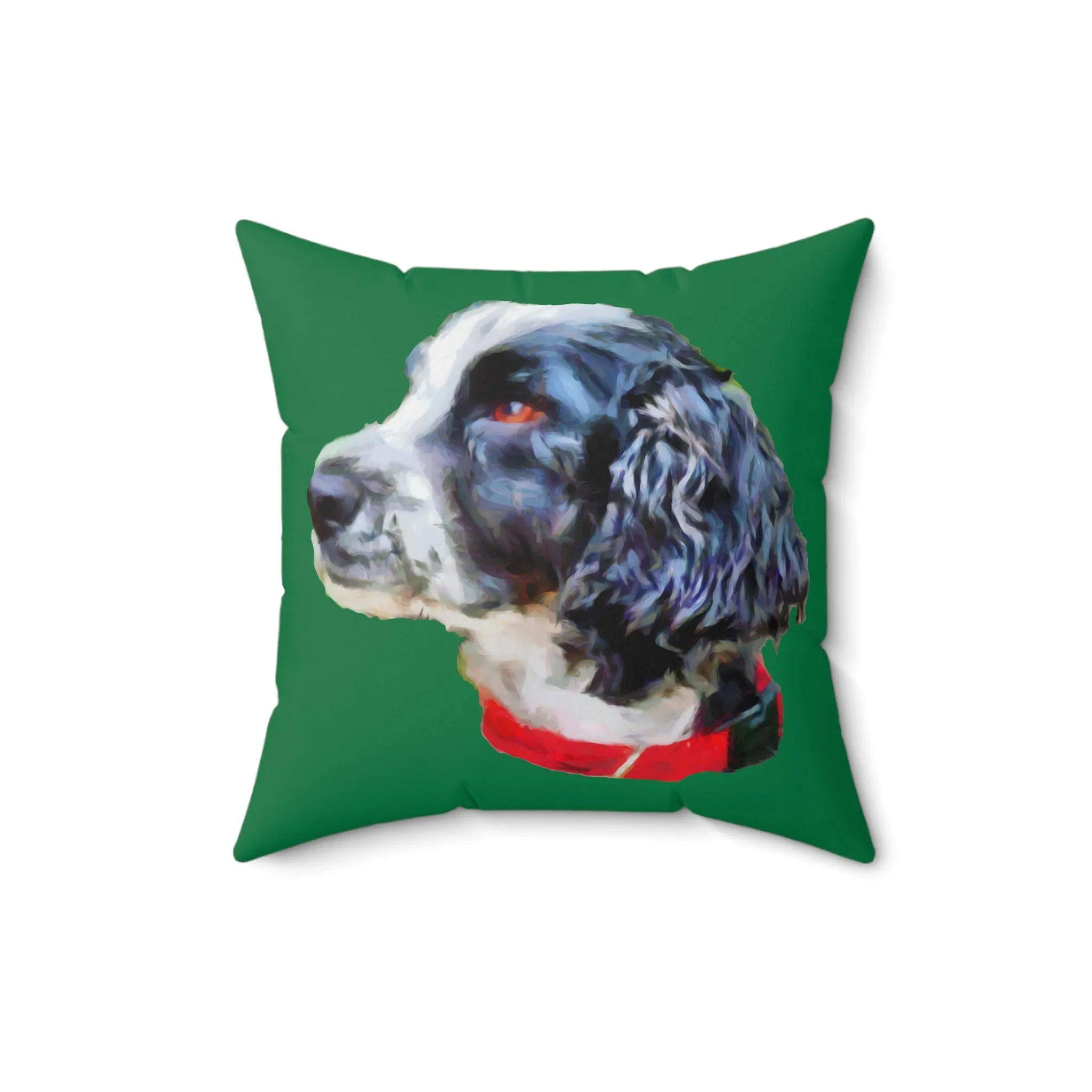English Cocker Spaniel 'Tango' Spun Polyester Throw Pillow