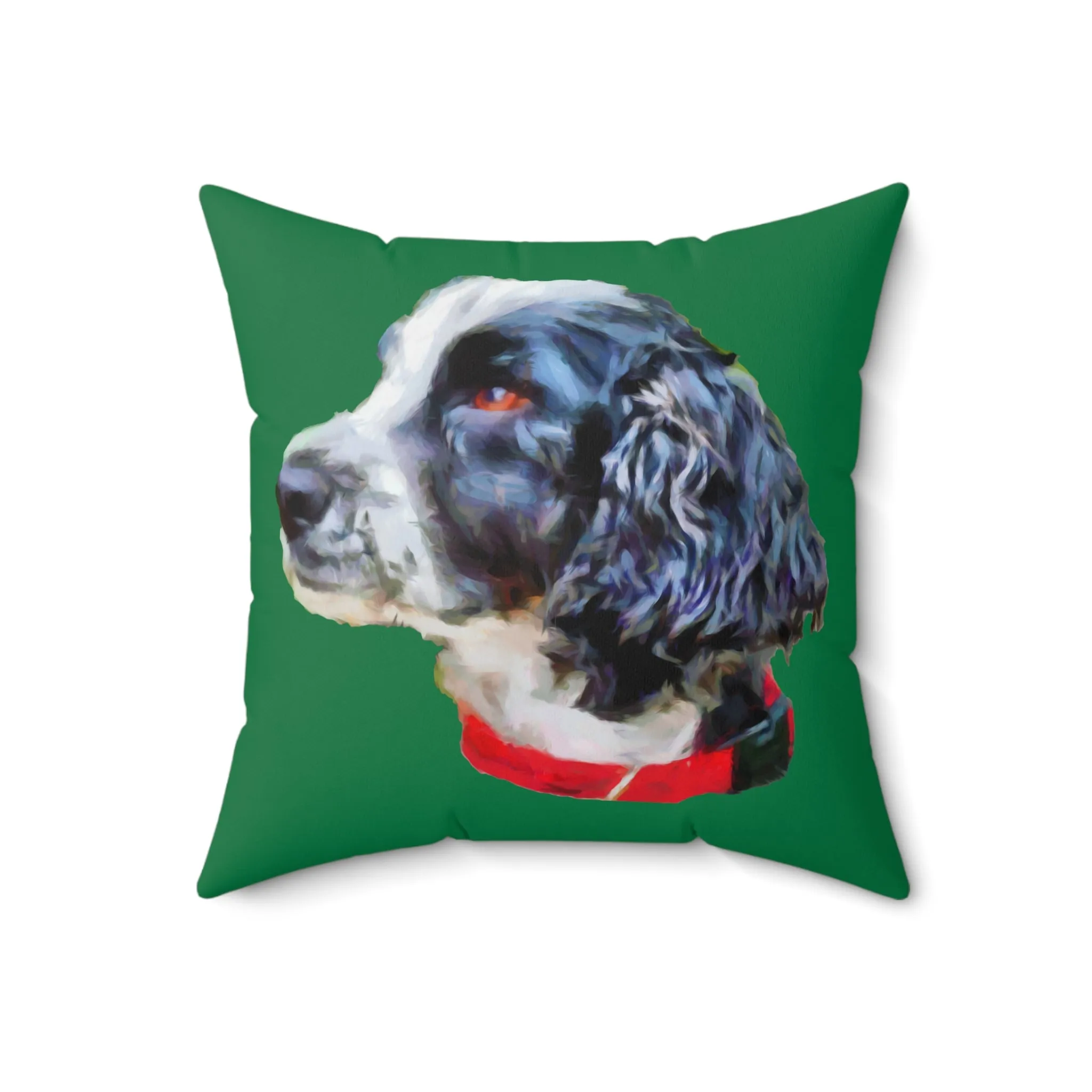 English Cocker Spaniel 'Tango' Spun Polyester Throw Pillow