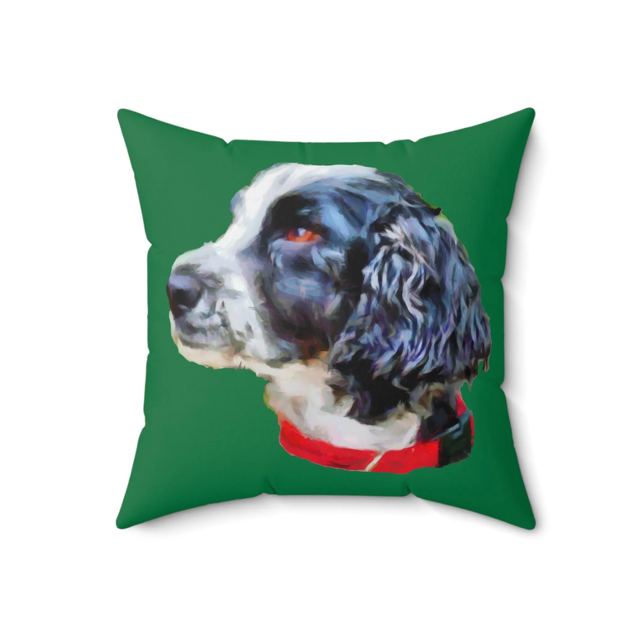 English Cocker Spaniel 'Tango' Spun Polyester Throw Pillow