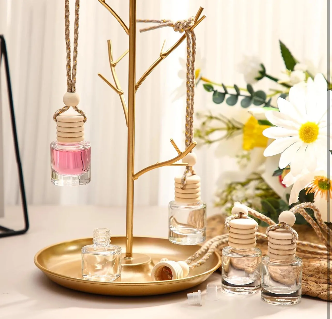 Honeysuckle Jasmine Hanging Car Freshener Diffuser  Romantic Floral & Citrus Blend