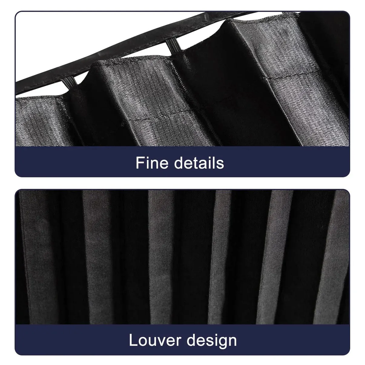 Magnetic Car Window Sunshades (4 Pcs) - Black Color