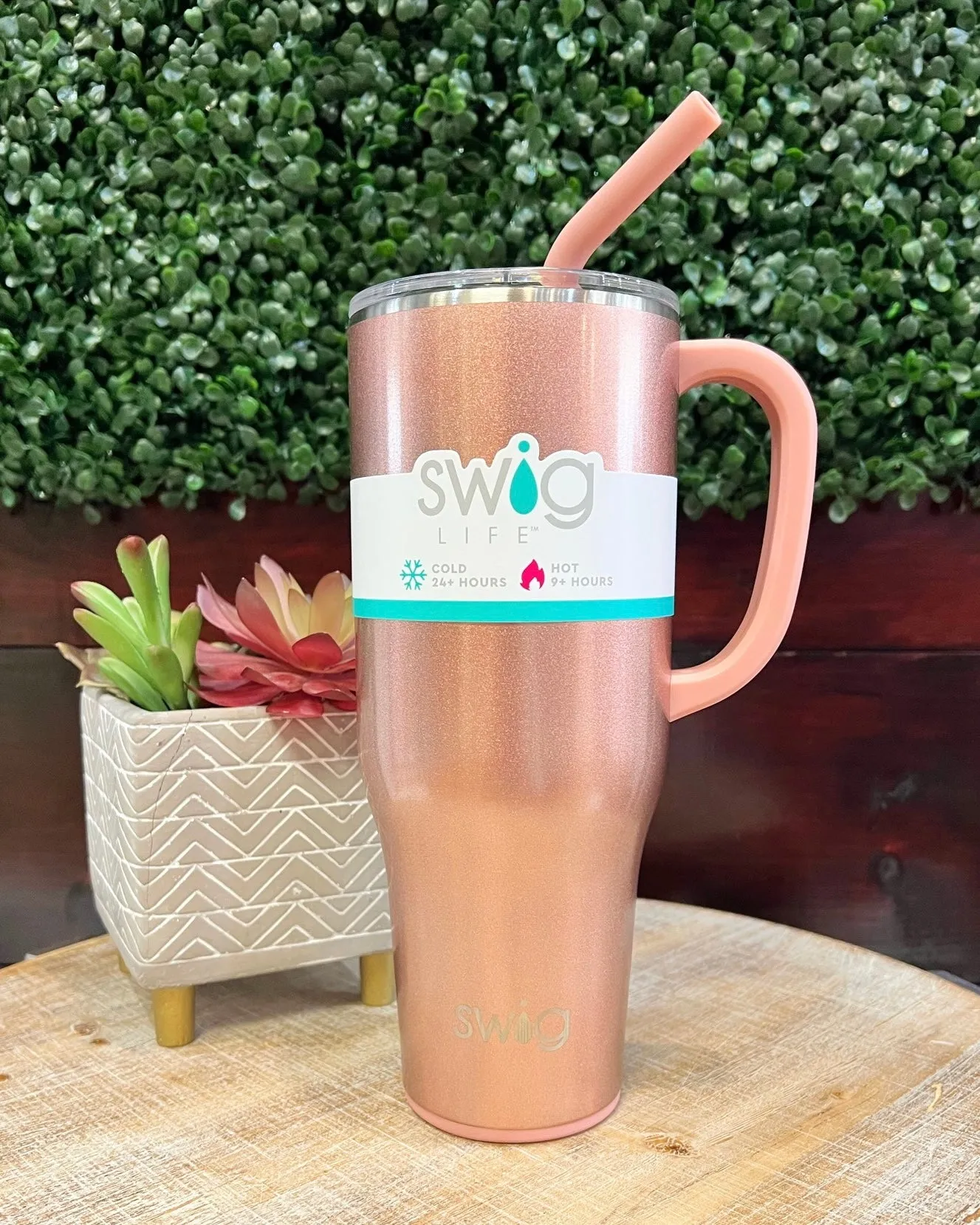 Swig Rose Gold 40oz Mega Tumbler Mug FINAL SALE