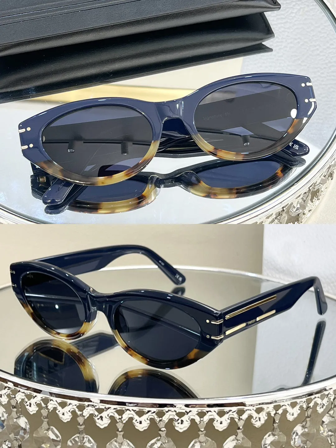 Tortoise shell frame sunglasses