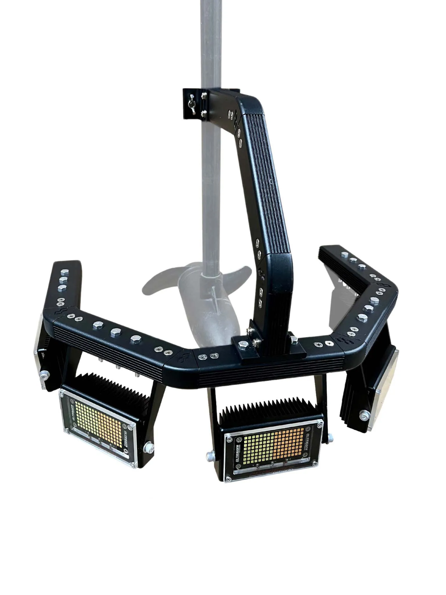 Trolling Motor Bracket and Light Kit (ASSEMBLED & WIRED)